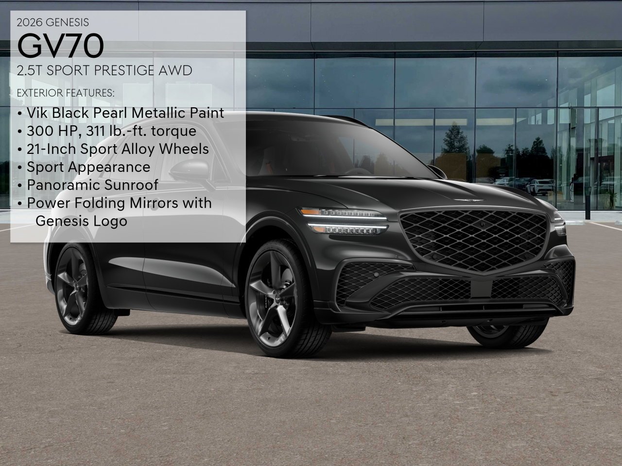 New 2026 Black Genesis 2.5T SPORT PRESTIGE image 3