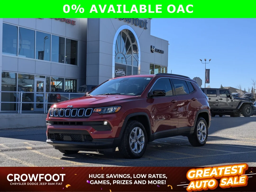 New 2026 Red Jeep North - - 4x4 - Panoramic Sunroof - Alpine Audio - Adaptive Cruise - Power Liftgate & More! image 1