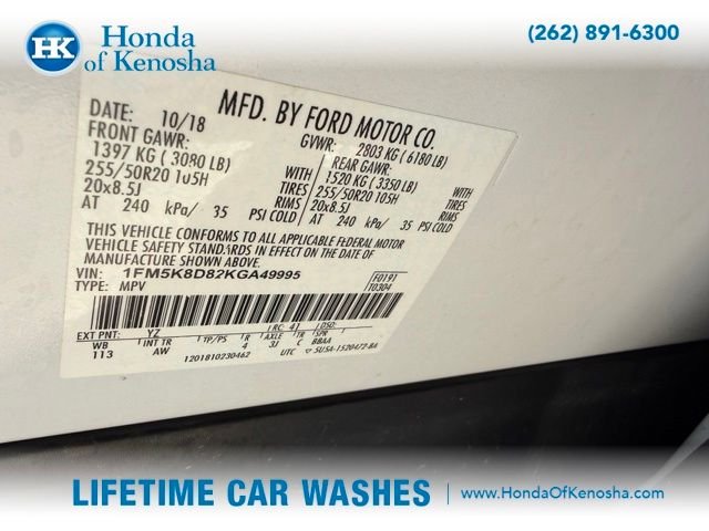 Used 2019 Oxford White Ford XLT image 4