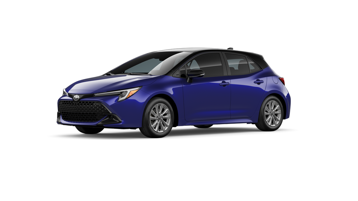 New 2026 Blue Crush Metallic with Midnight Black Metallic roof Toyota SE image 14
