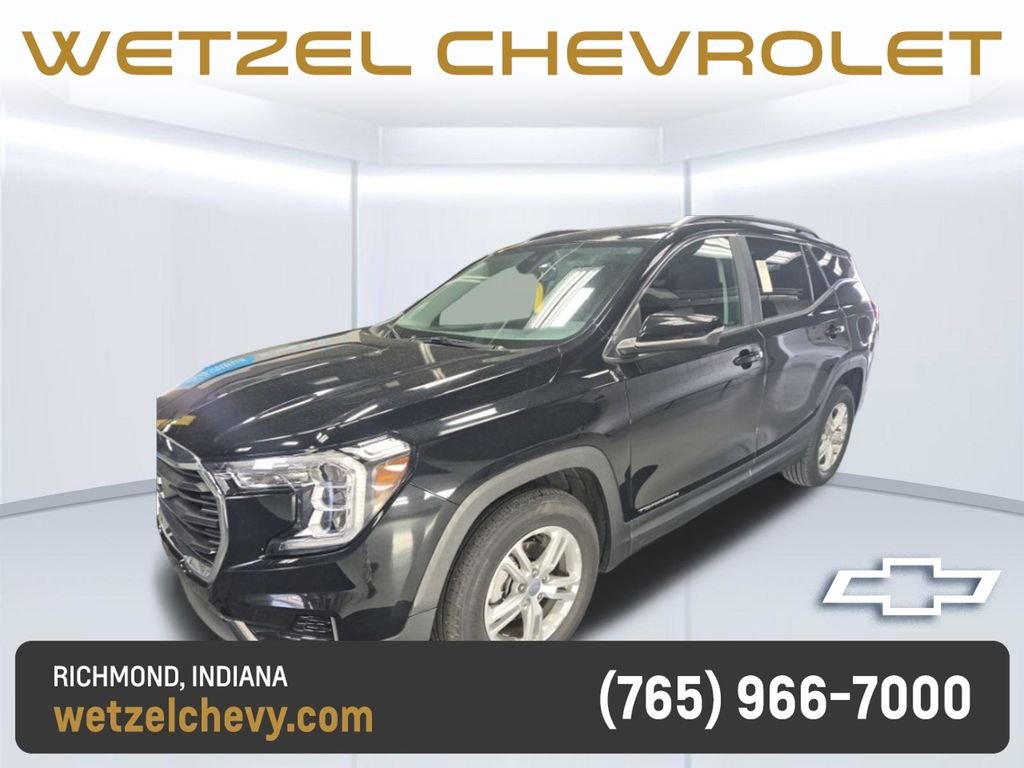 Used 2023 Black GMC SLE image 2