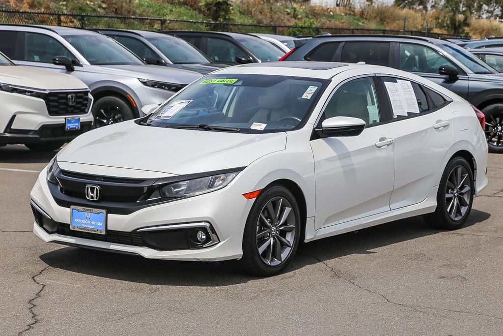 Used 2021 Platinum White Pearl Honda EX image 3