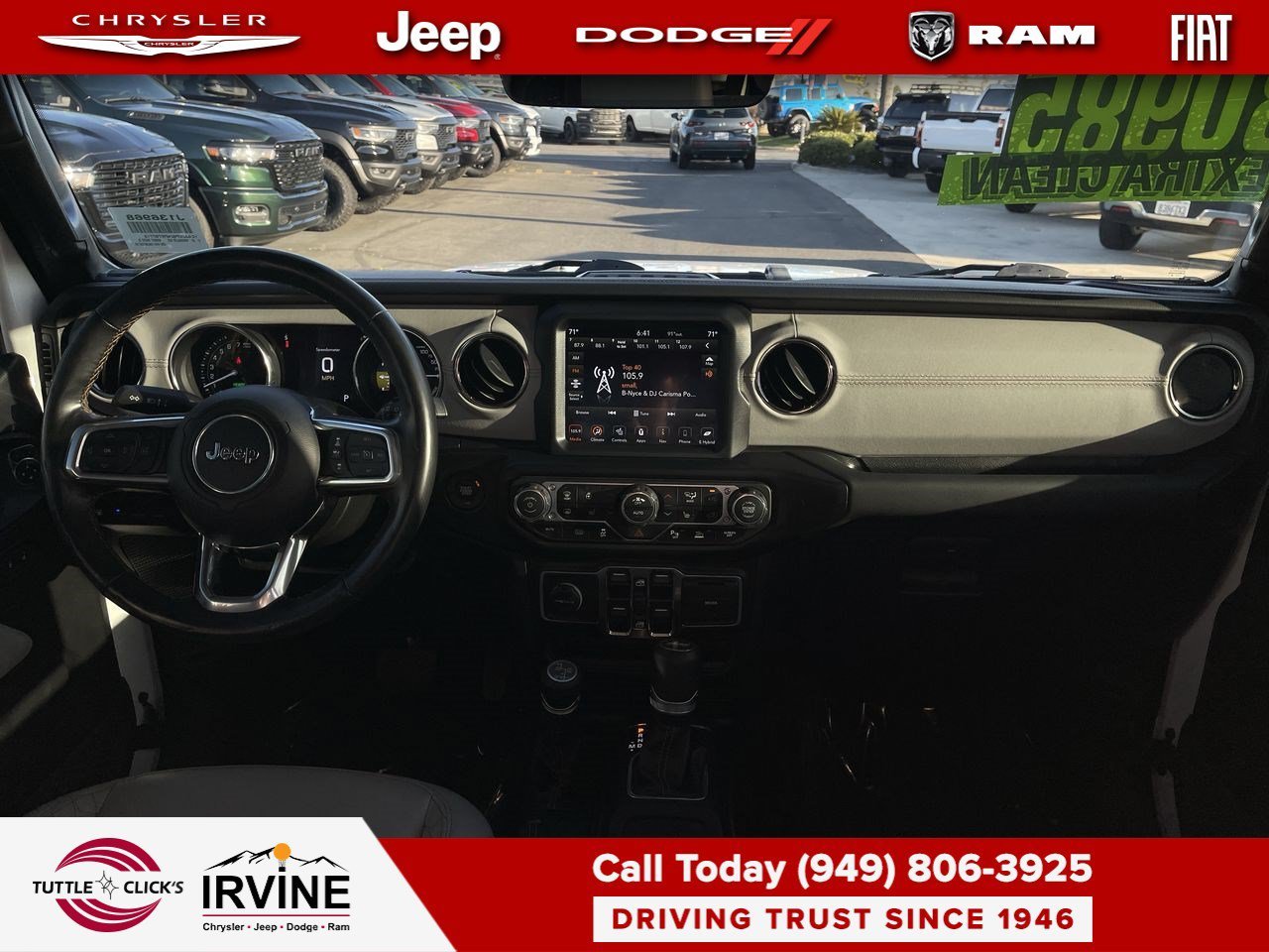 Used 2021 Bright White Clearcoat Jeep Unlimited Sahara High Altitude image 12