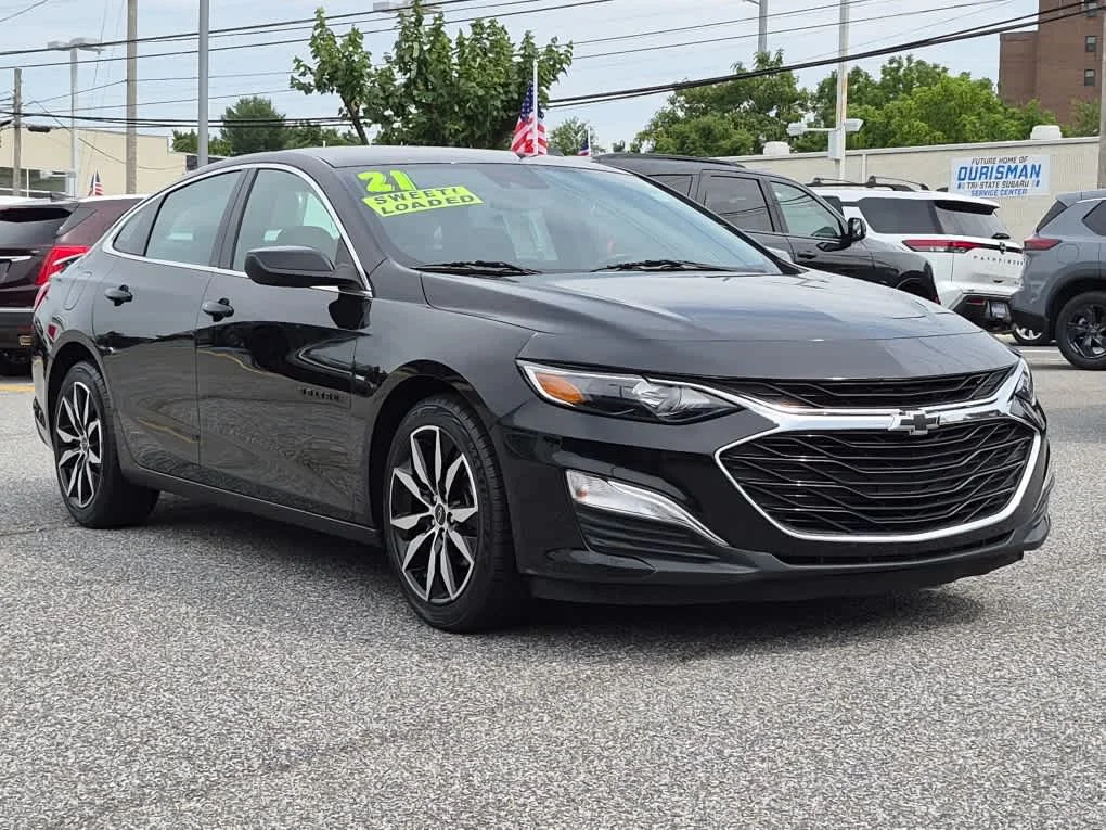 Used 2021 Chevrolet Malibu RS with VIN 1G1ZG5ST1MF052594 for sale in Newark, DE