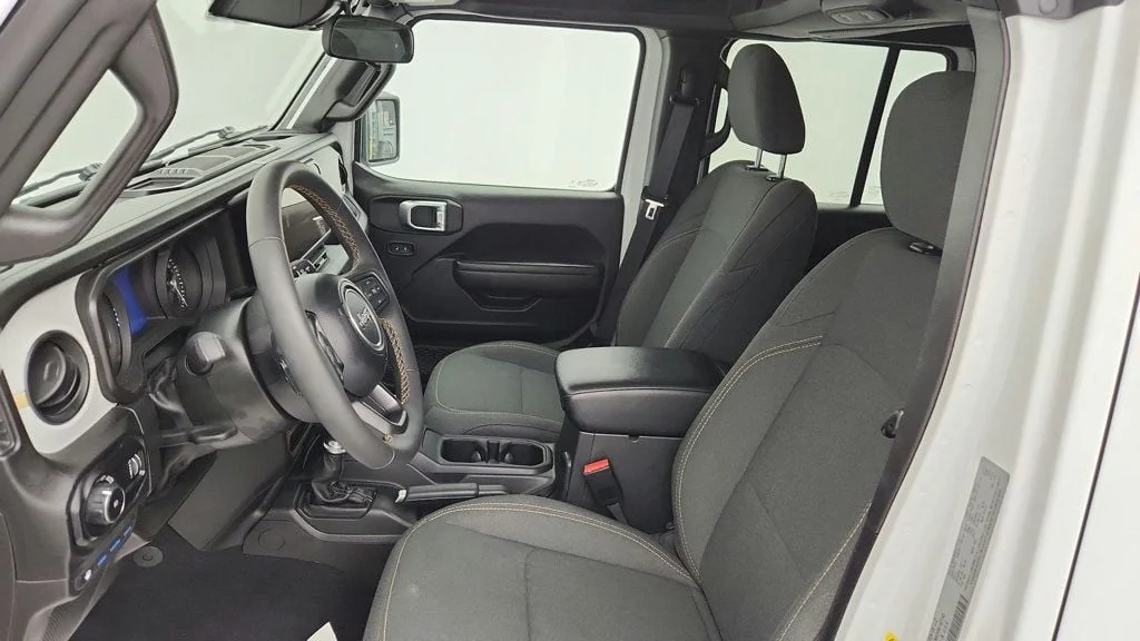 Used 2024 Bright White Clearcoat Jeep Sport S 4x4 w/ Convenience Group & Black Hard Top image 20