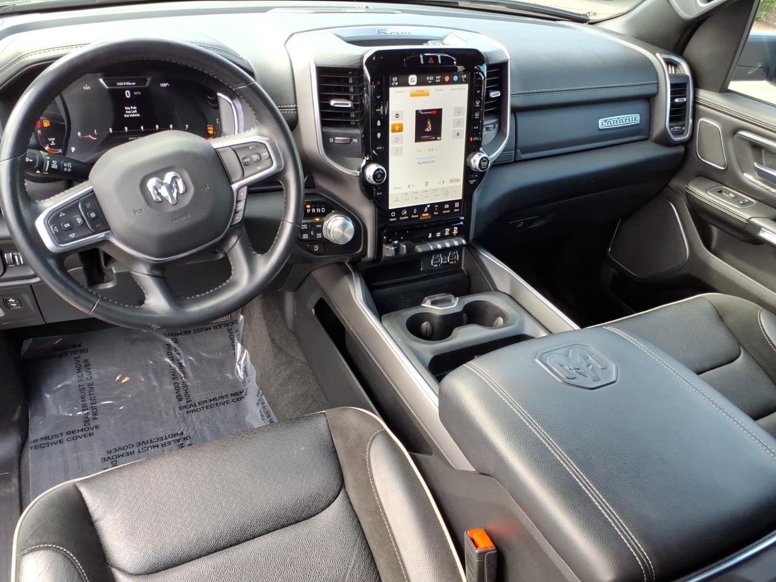 Used 2023 Diamond Black Crystal Pearlcoat Ram Laramie image 21