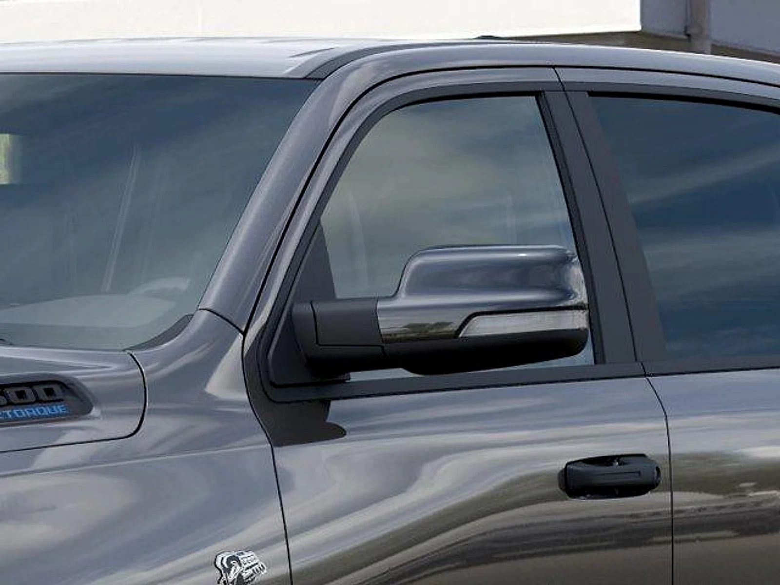New 2026 Granite Crystal Metallic Clear-Coat Exterior Paint RAM Big Horn Quad Cab 4x2 6