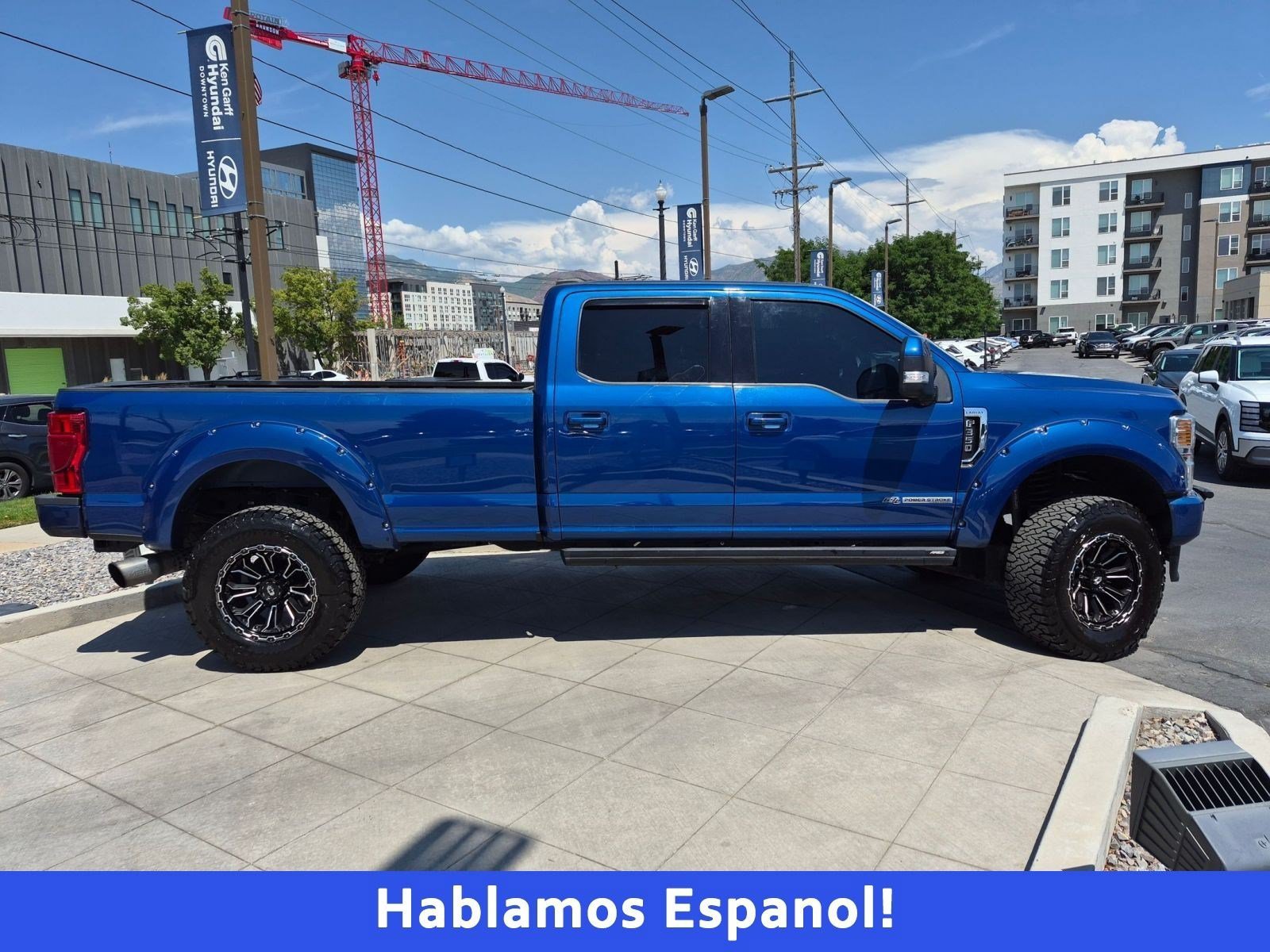 Used 2022 Blue Metallic Ford LARIAT image 2