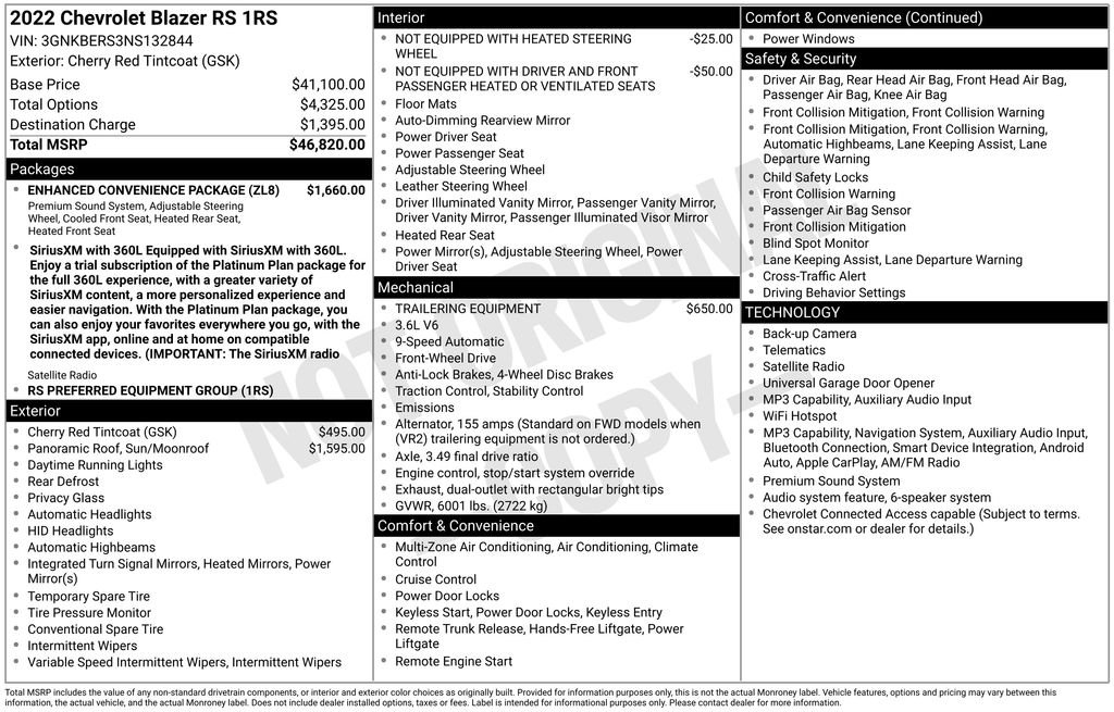 Used 2022 Red Chevrolet RS image 38