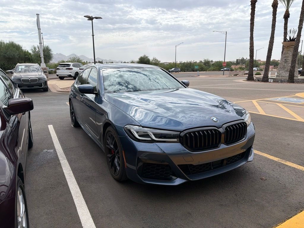Certified Used 2023 Blue Metallic BMW 540i image 3