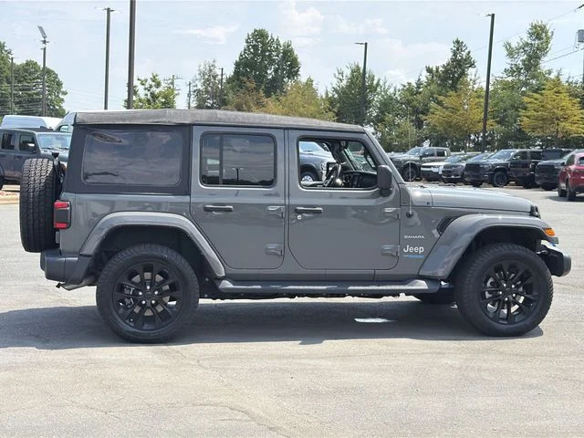 Used 2022 Gray Jeep Unlimited Sahara 4xe image 5
