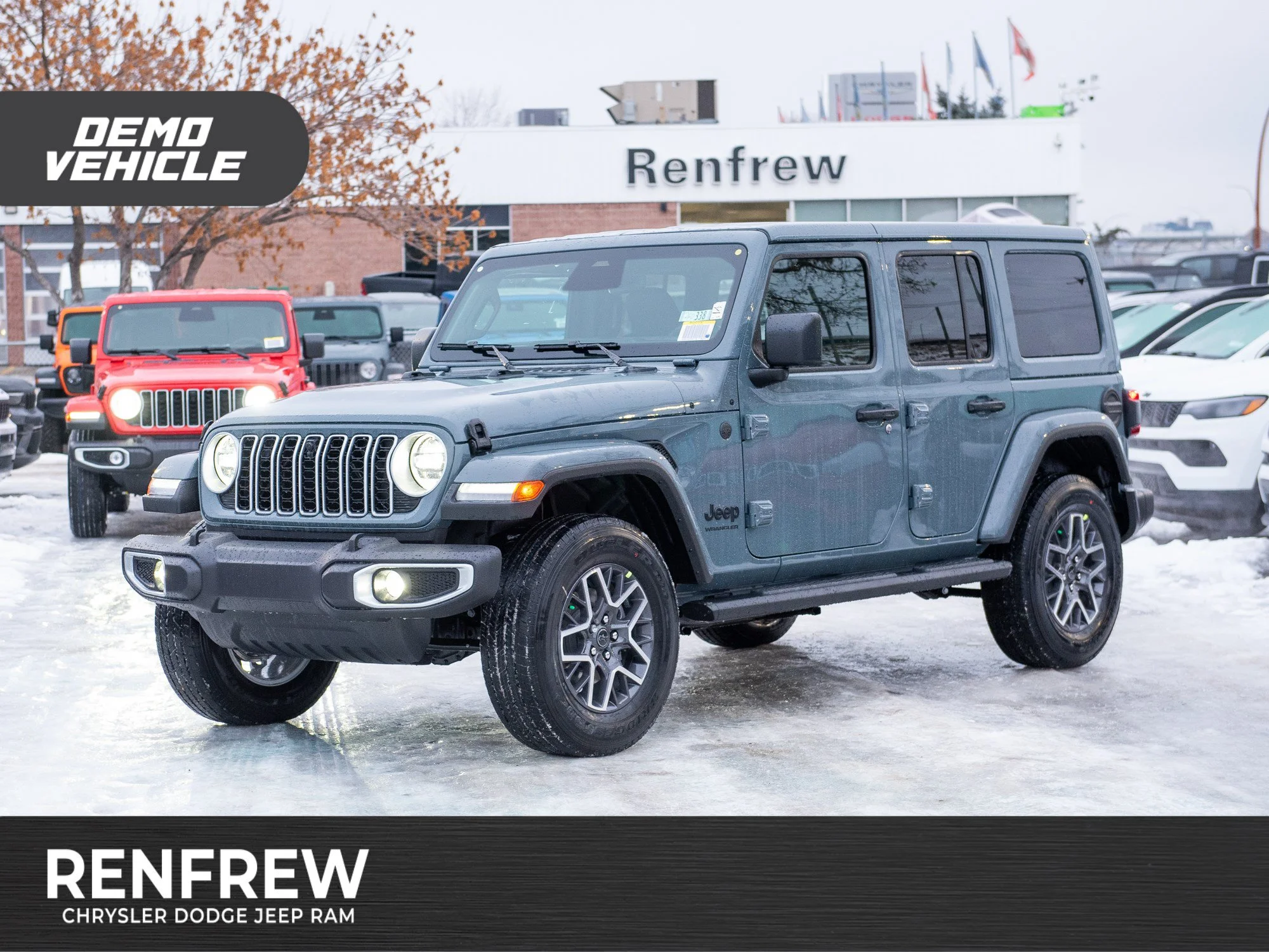Used 2026 Dark blue Jeep Sahara* 4 Door 4x4, McKinley Leather Seats, Safety Group, Off Road Camera image 1