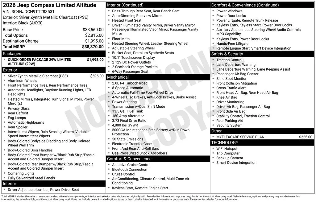 New 2026 Silver Zynith Metallic Clearcoat Jeep Limited image 9