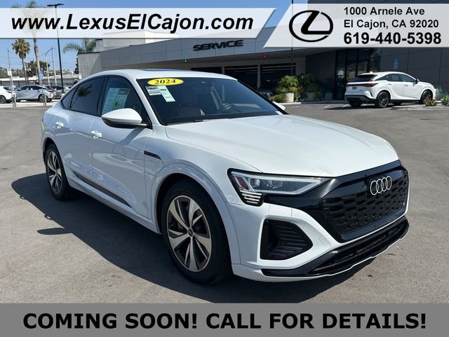 Used 2024 Audi Q8 Sportback e-tron Premium with VIN WA1BAAGE8RB024605 for sale in El Cajon, CA