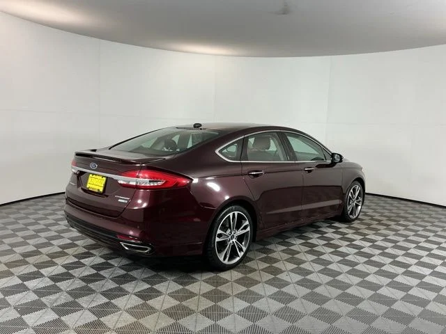 Used 2017 Burgundy Velvet Metallic Tinted Clearcoat Ford Titanium image 5