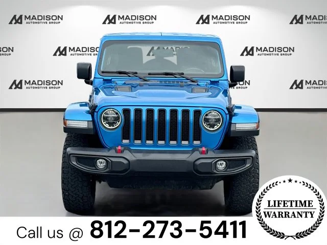Certified Used 2022 Blue Jeep Unlimited Rubicon image 2
