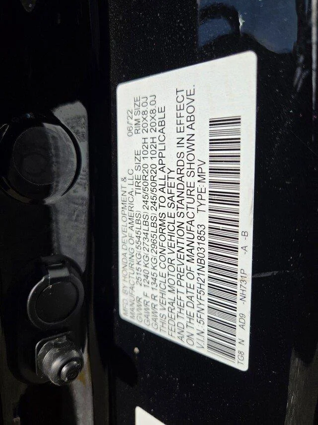 Used 2022 Crystal Black Pearl Honda Special Edition image 32