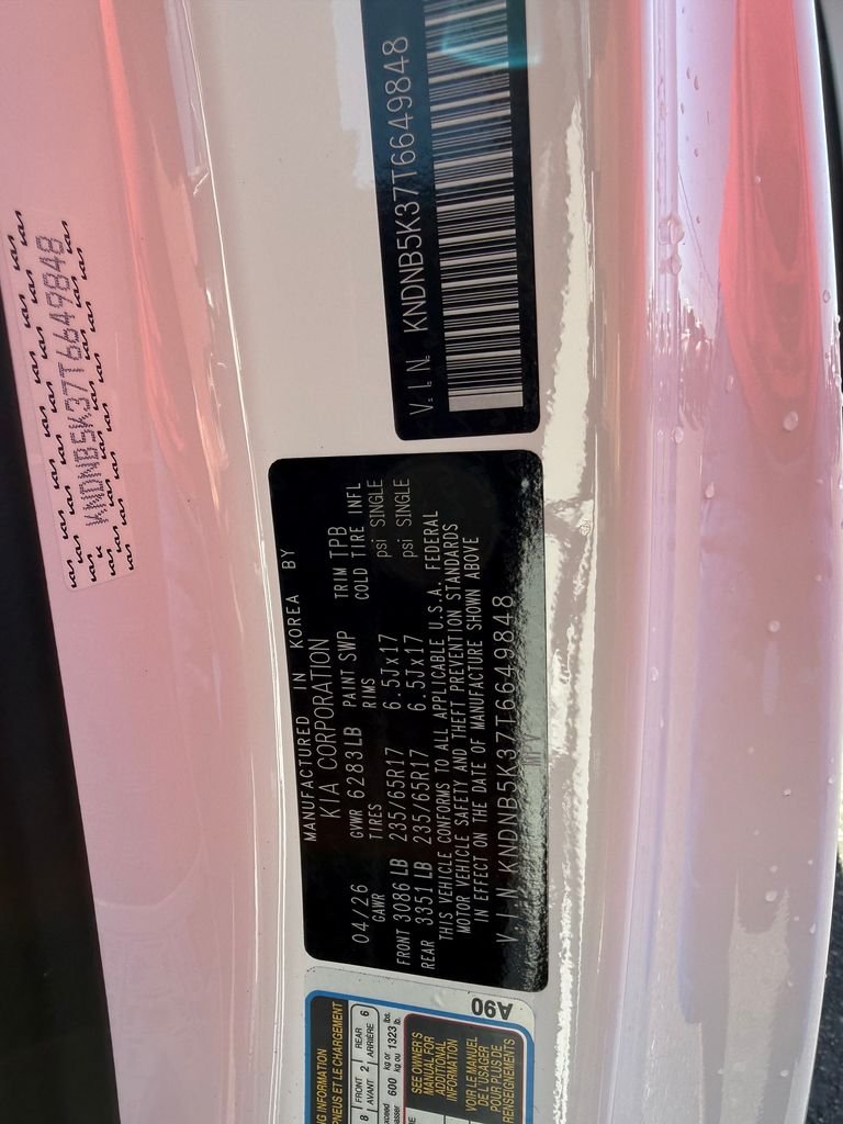New 2026 Snow White Pearl Kia LXS image 18