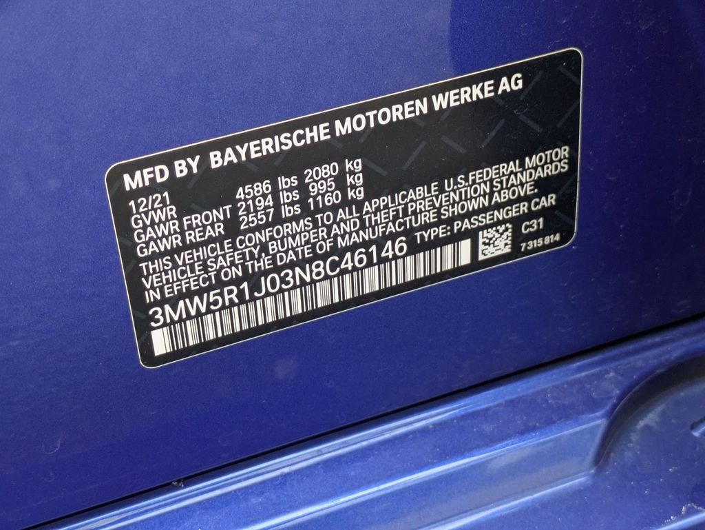 Used 2022 Blue BMW 330i image 23