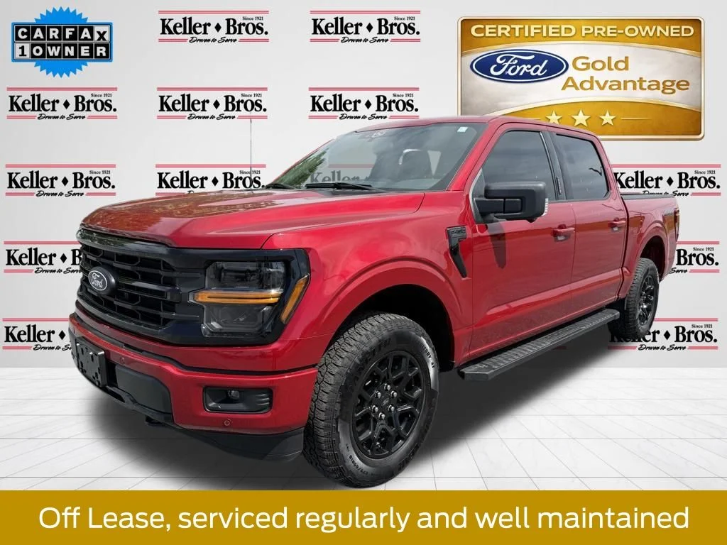 Used 2024 Rapid Red Metallic Tinted Clearcoat Ford XLT image 4