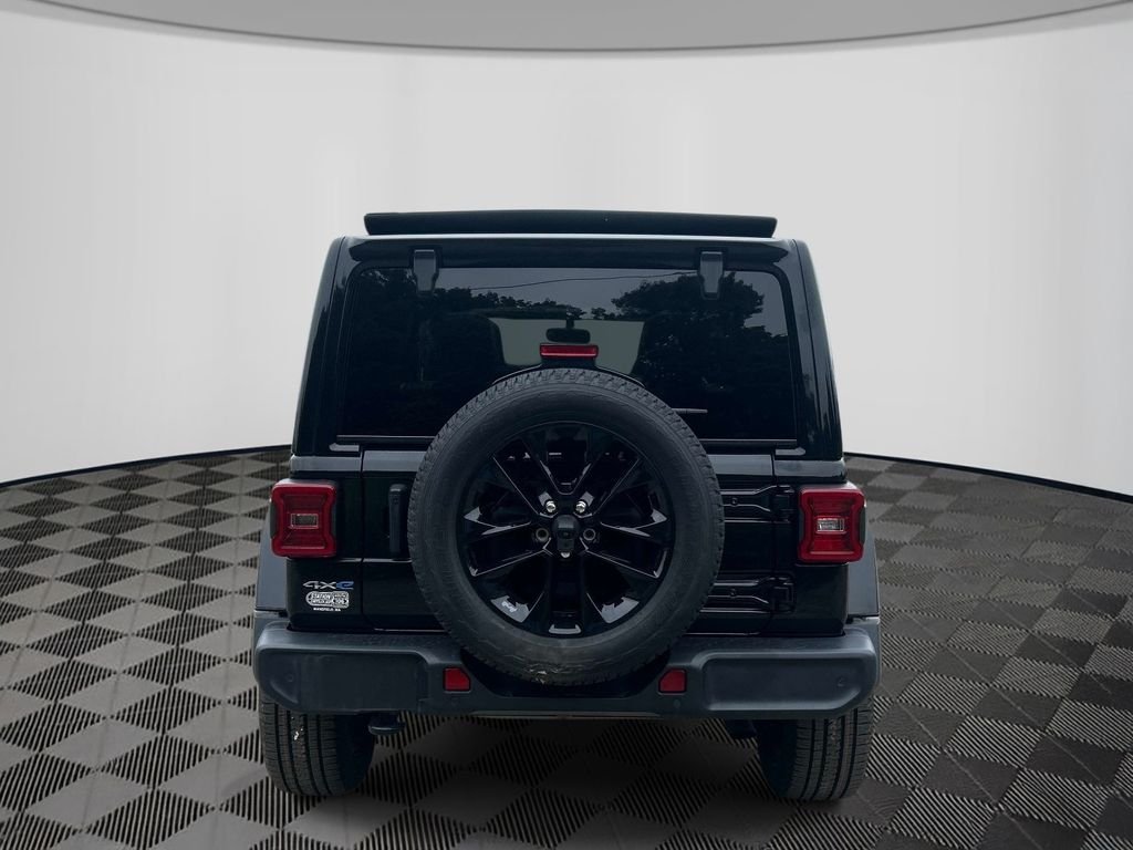 Used 2021 Black Jeep Unlimited Sahara 4xe image 4