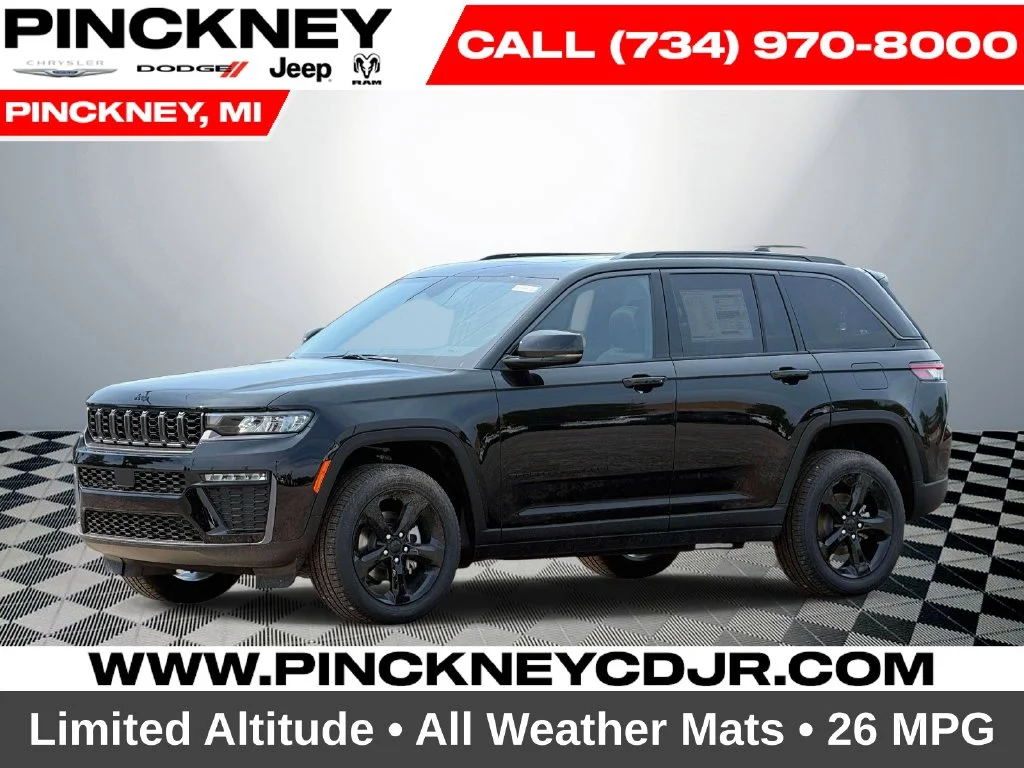 New 2026 Diamond Black Crystal Pearl-Coat Exterior Paint Jeep Limited image 1