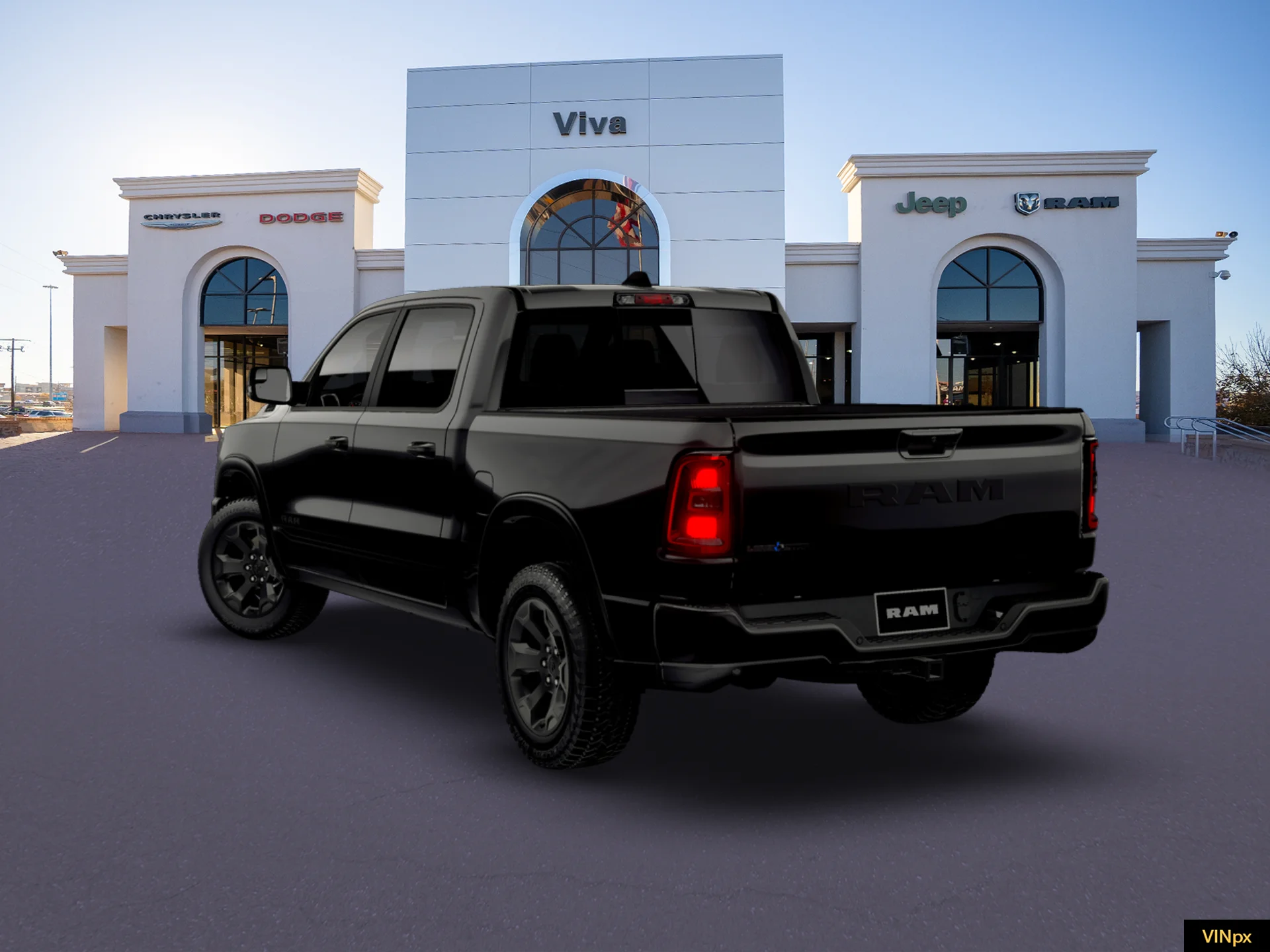 New 2026 Diamond Black Crystal Pearl-Coat Exterior Paint RAM Big Horn/Lone Star image 17