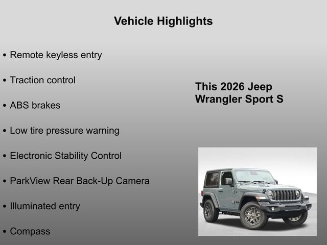 New 2026 Anvil Clear-Coat Exterior Paint Jeep Sport S image 5