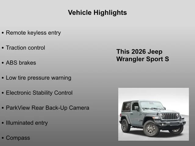 New 2026 Anvil Clear-Coat Exterior Paint Jeep Sport S image 5