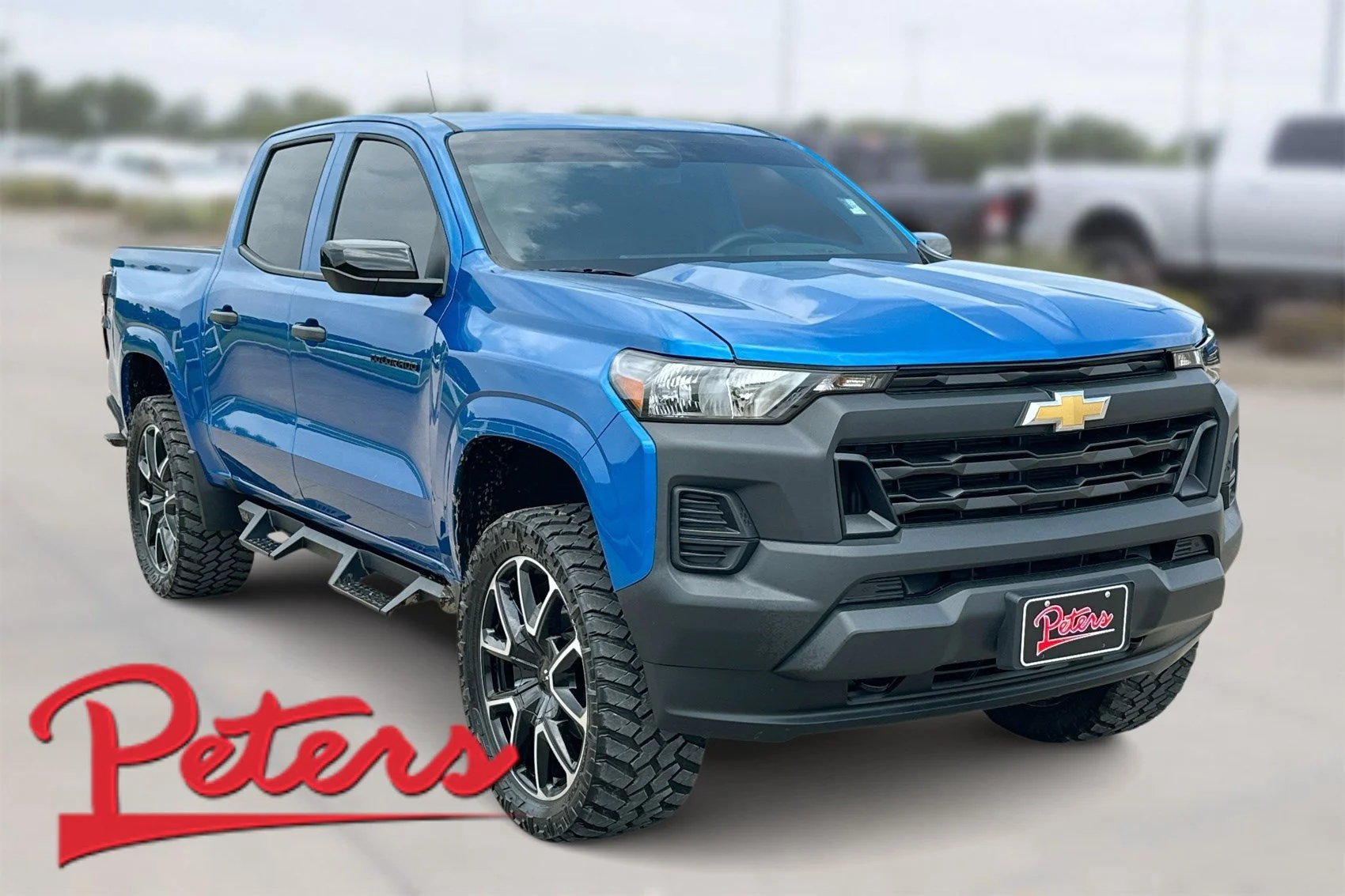 Used 2024 Glacier Blue Metallic Chevrolet 4WD Work Truck image 1