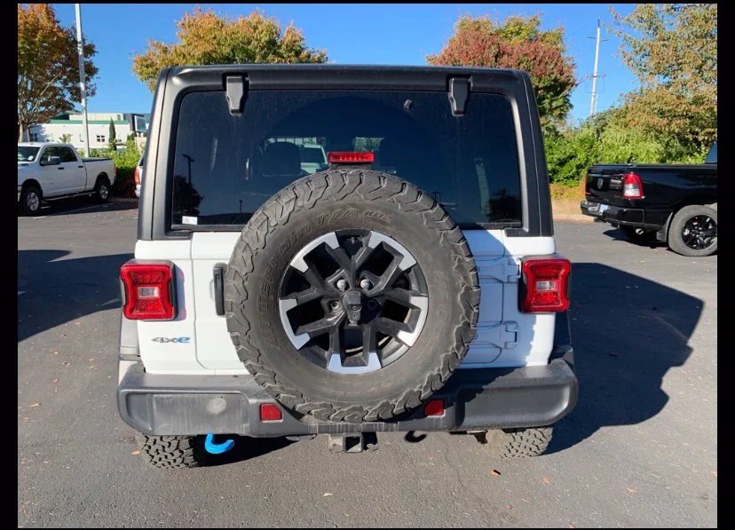 Used 2024 Bright White Clearcoat Jeep Rubicon 4xe image 3