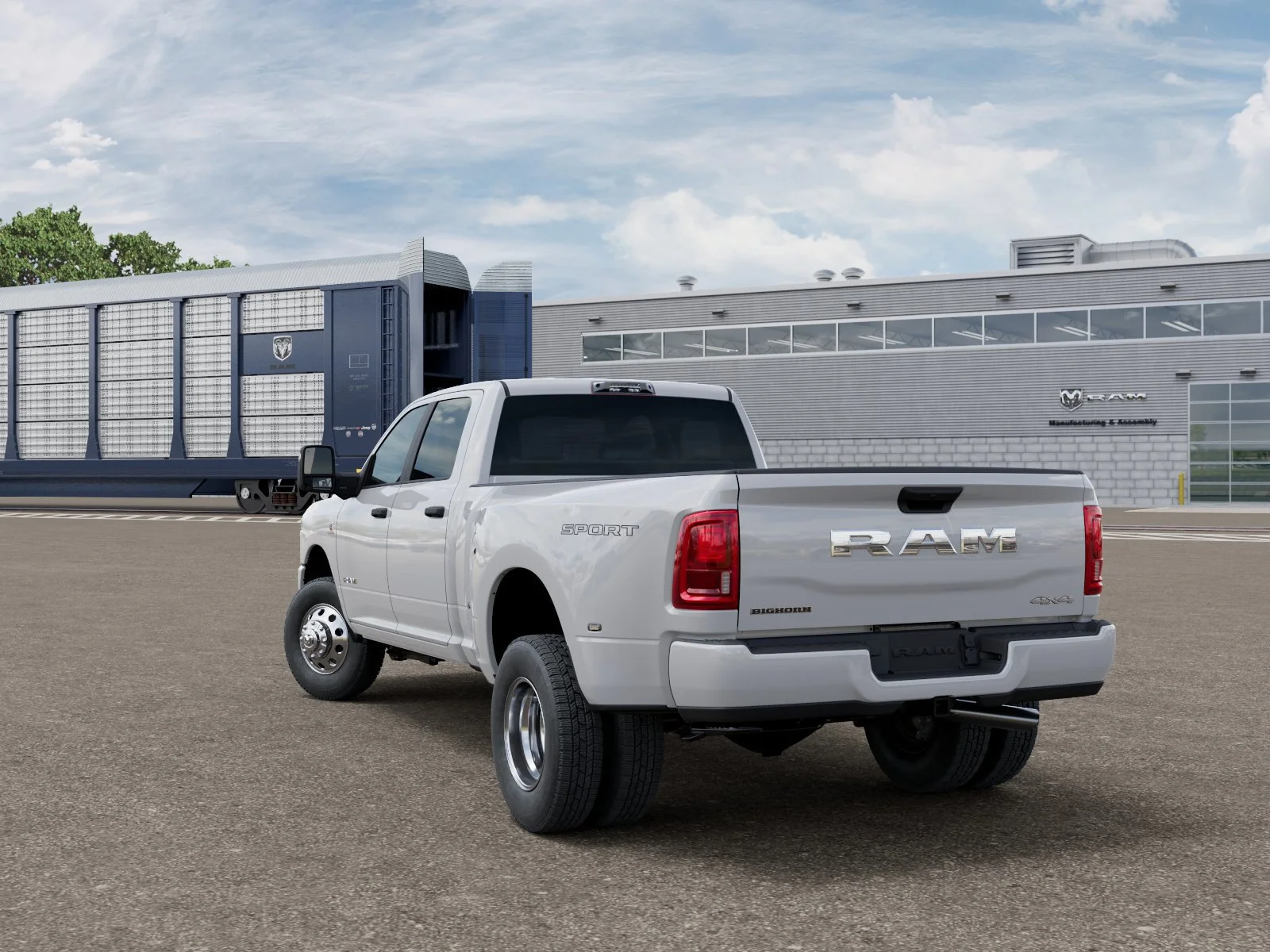 New 2026 Bright White Clear-Coat Exterior Paint RAM Big Horn image 3