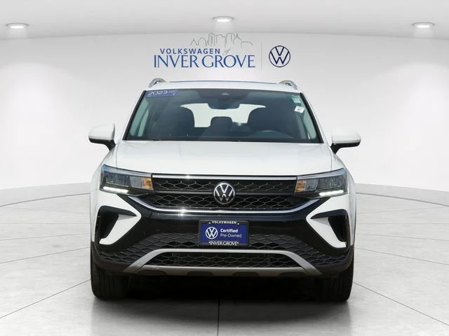 Certified 2023 Volkswagen Taos SE with VIN 3VVVX7B25PM372841 for sale in Inver Grove Heights, Minnesota