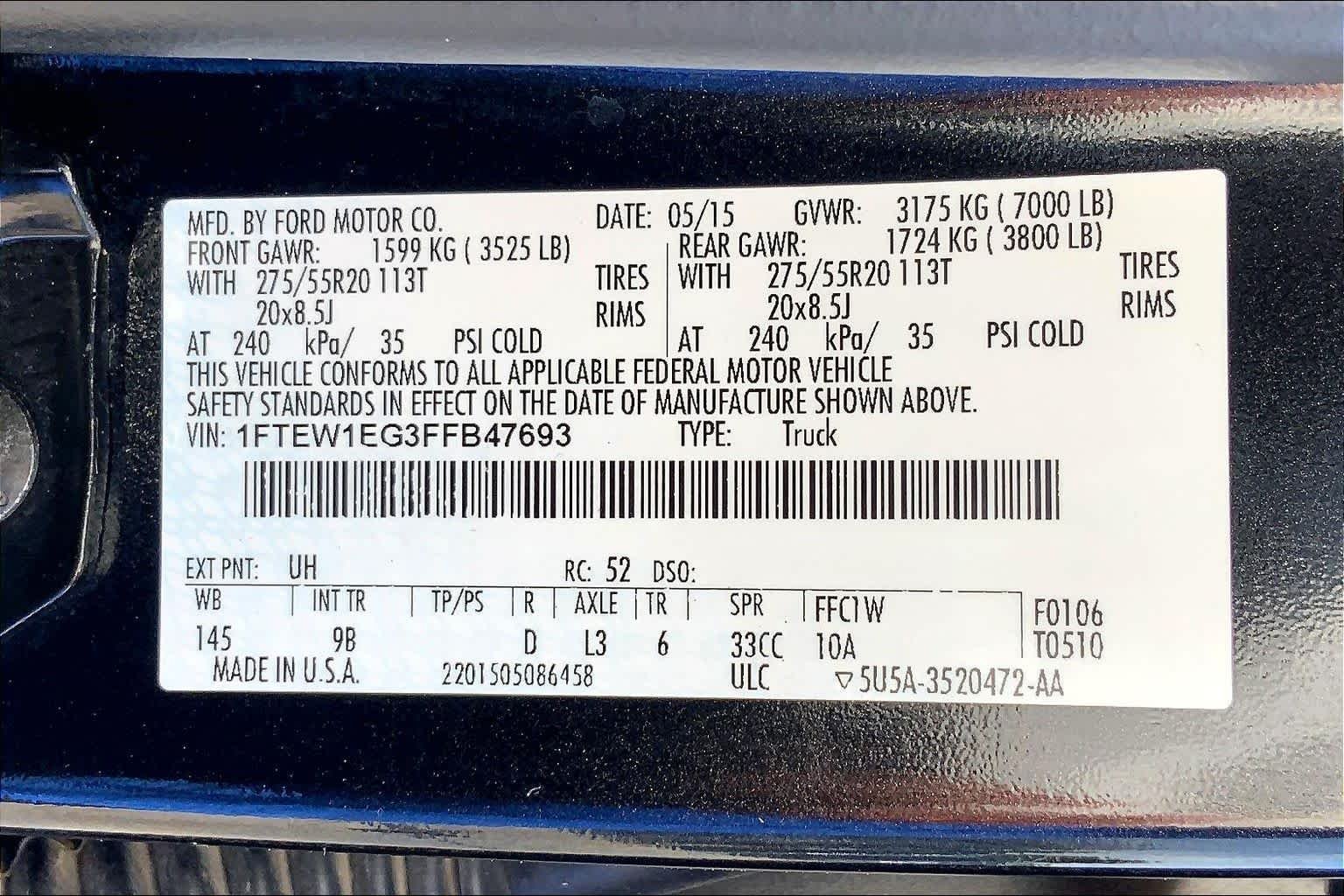 Used 2015 Tuxedo Black Metallic Ford Platinum image 36