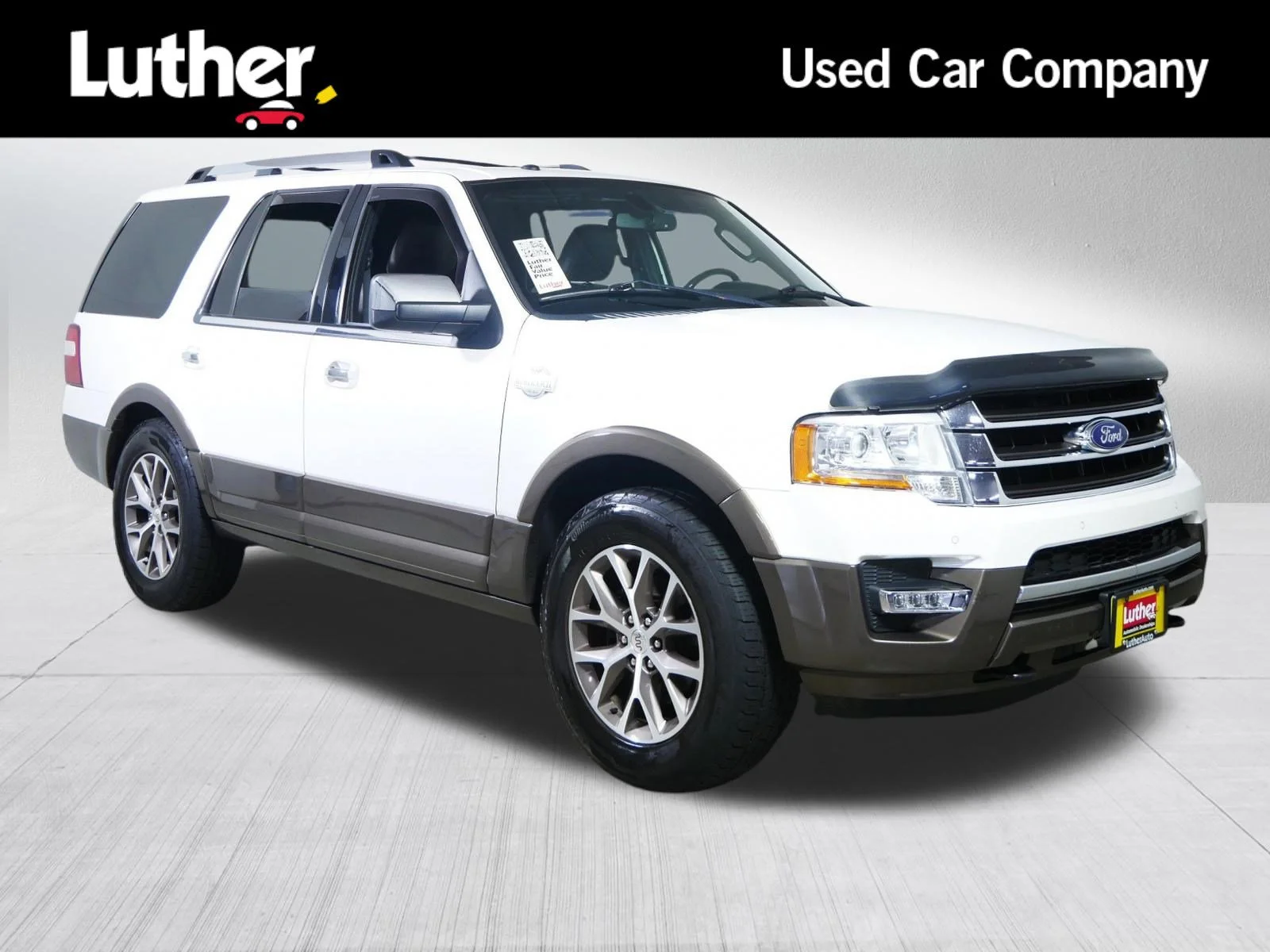 Used 2015 White Platinum Metallic Tri-Coat Ford King Ranch image 1