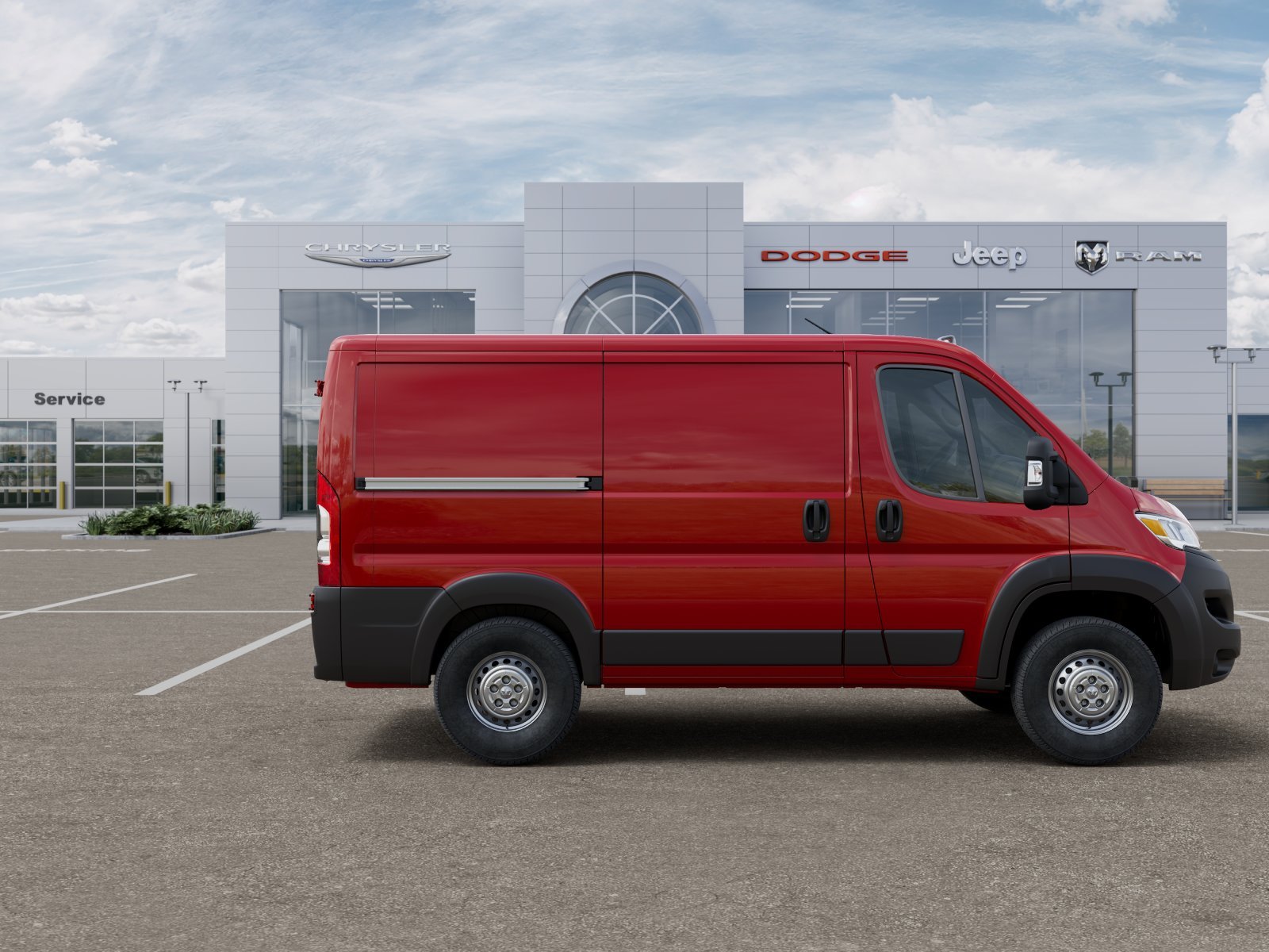 New 2026 Flame Red Clear-Coat Exterior Paint Ram Low Roof image 47