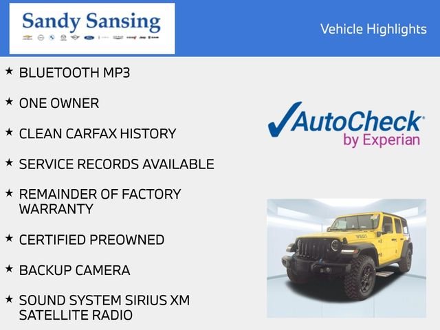 Used 2023 Yellow Jeep Willys 4xe image 3