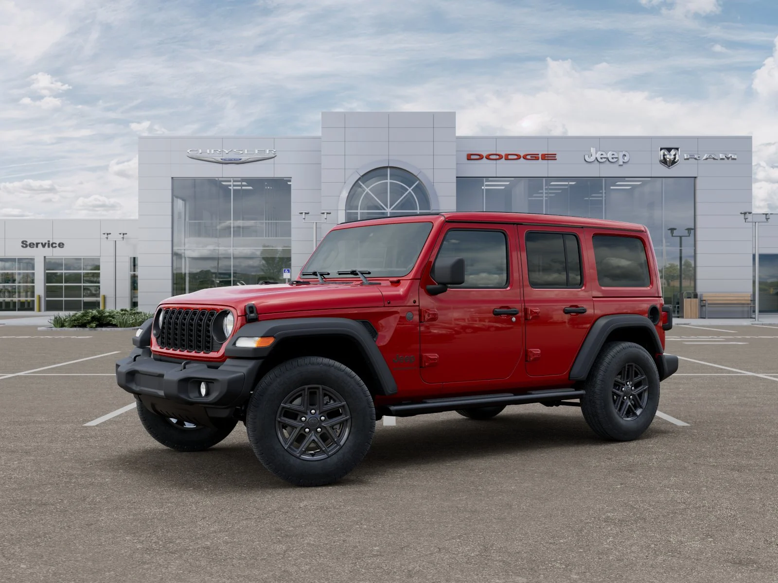 New 2026 Firecracker Red Clear-Coat Exterior Paint Jeep Sport S image 29
