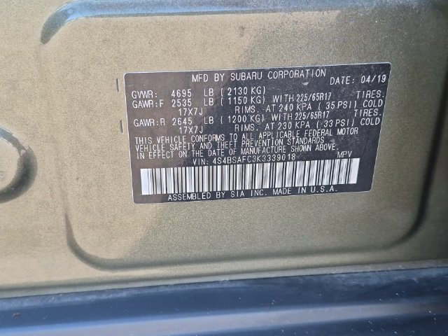Used 2019 Green Subaru 2.5i Premium image 38
