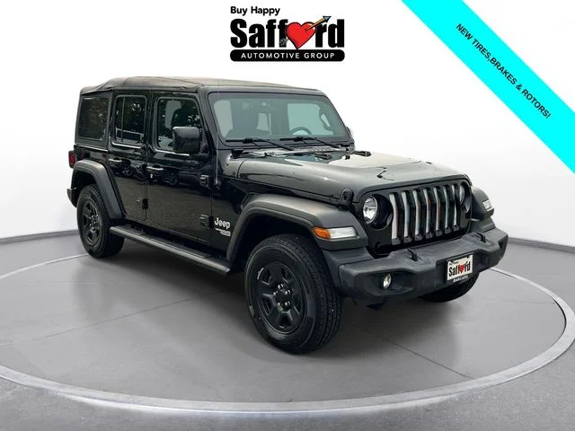 Used 2020 Black Jeep Unlimited Sport image 6