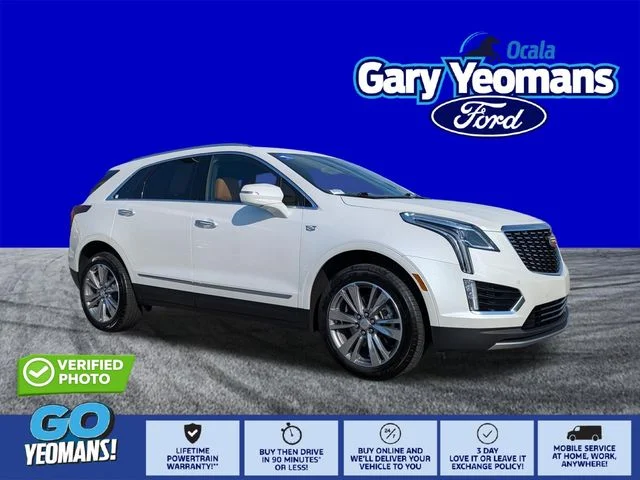 Certified Used 2025 Crystal White Cadillac Premium Luxury image 1