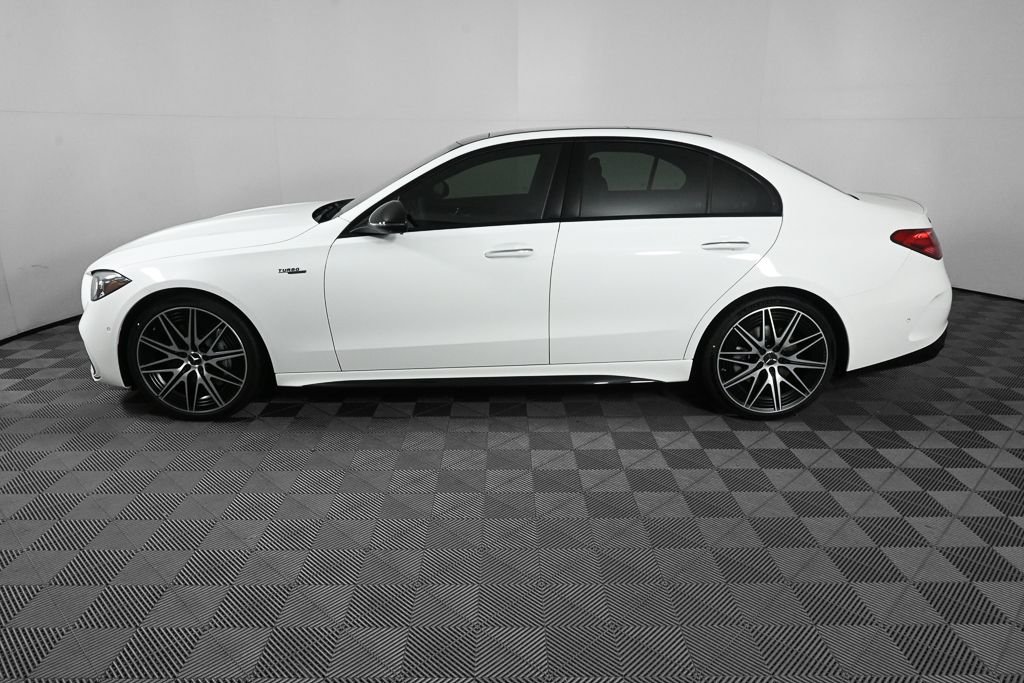 New 2026 Polar White Mercedes-Benz AMG® C 43 4MATIC® Sedan image 3