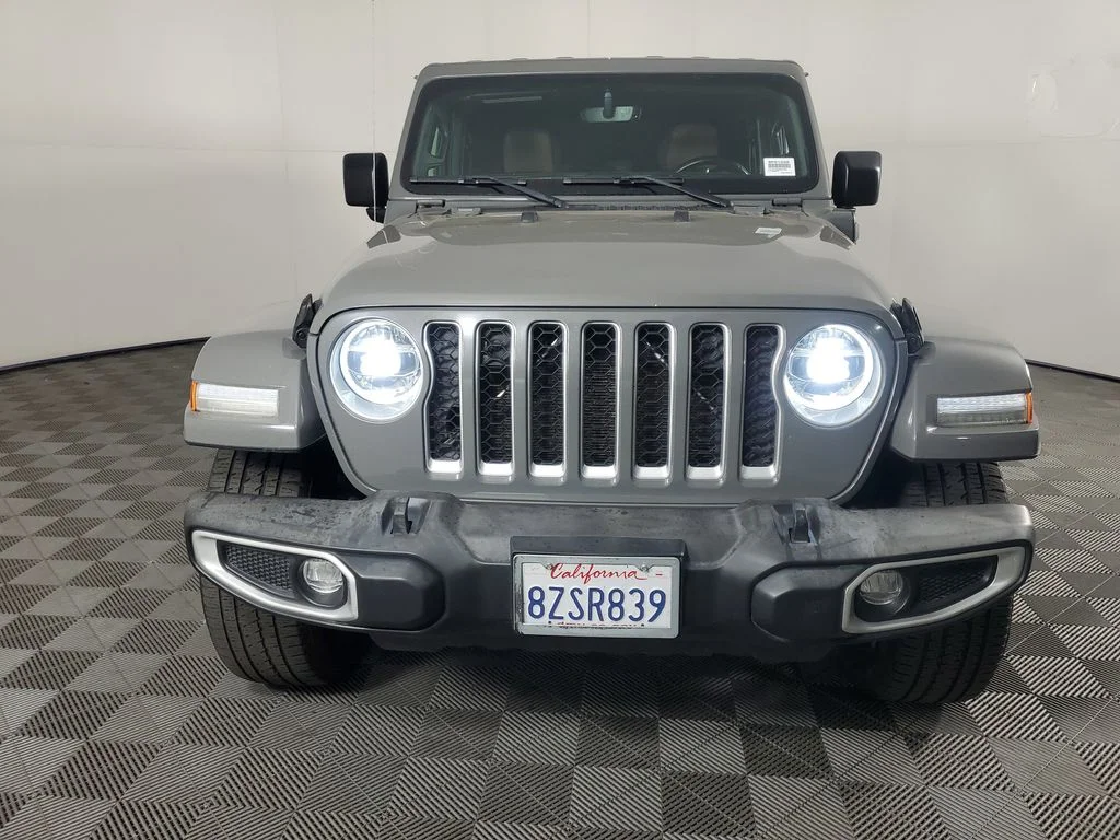 Used 2021 Gray Jeep Unlimited Sahara 4xe image 9