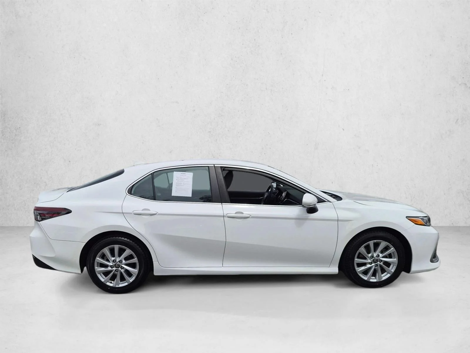 Used 2021 Super White Toyota LE image 4