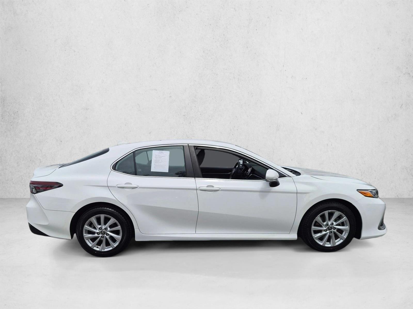 Used 2021 Super White Toyota LE image 4