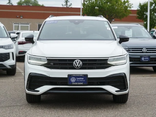 Certified 2022 Volkswagen Tiguan SE R-LINE BLACK with VIN 3VV8B7AX7NM095258 for sale in Inver Grove Heights, Minnesota