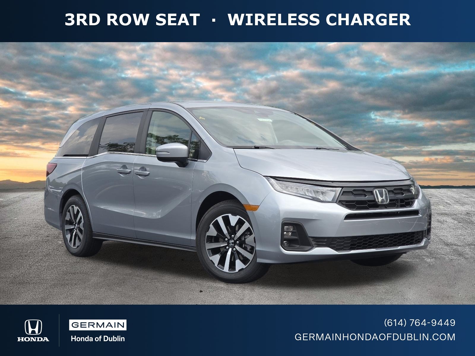 New 2026 Solar Silver Metallic Honda EX-L image 1