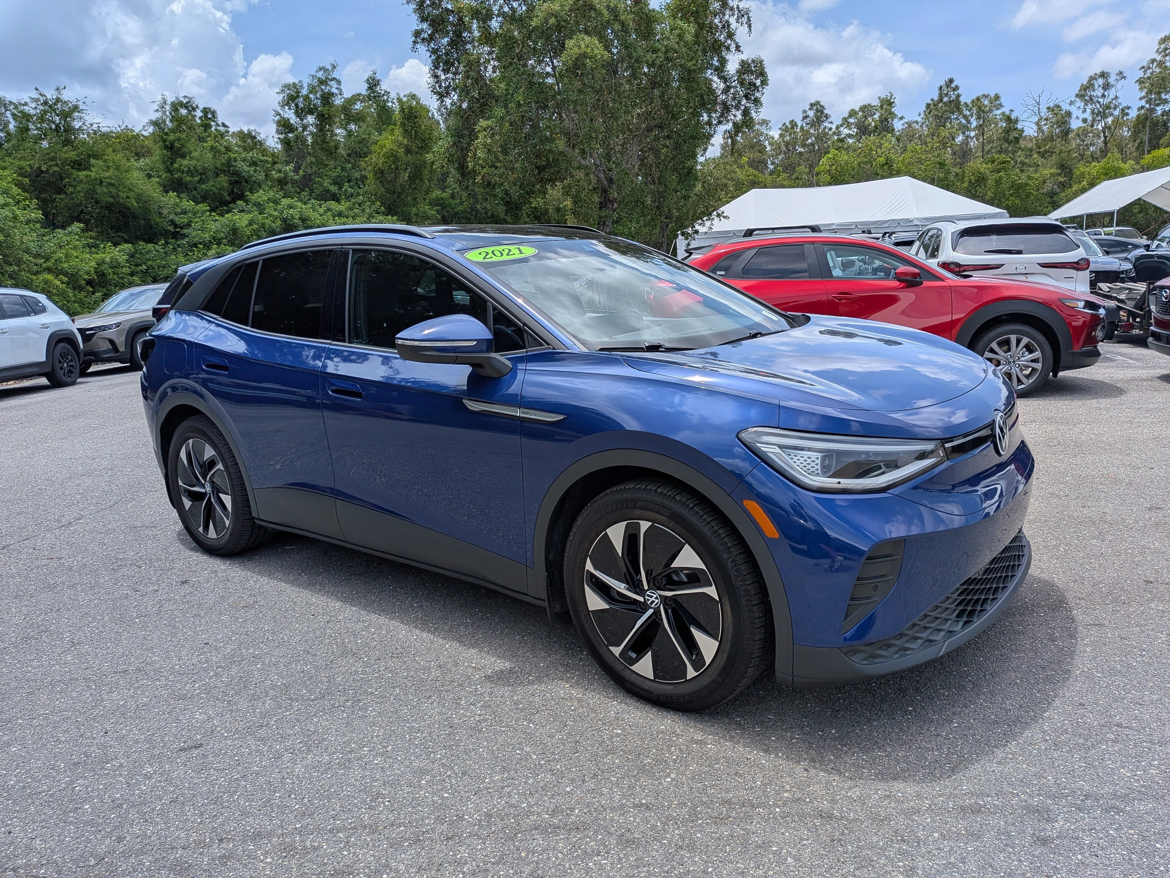 Used 2021 Volkswagen ID.4 PRO S with VIN WVGTMPE2XMP043533 for sale in Fort Myers, FL