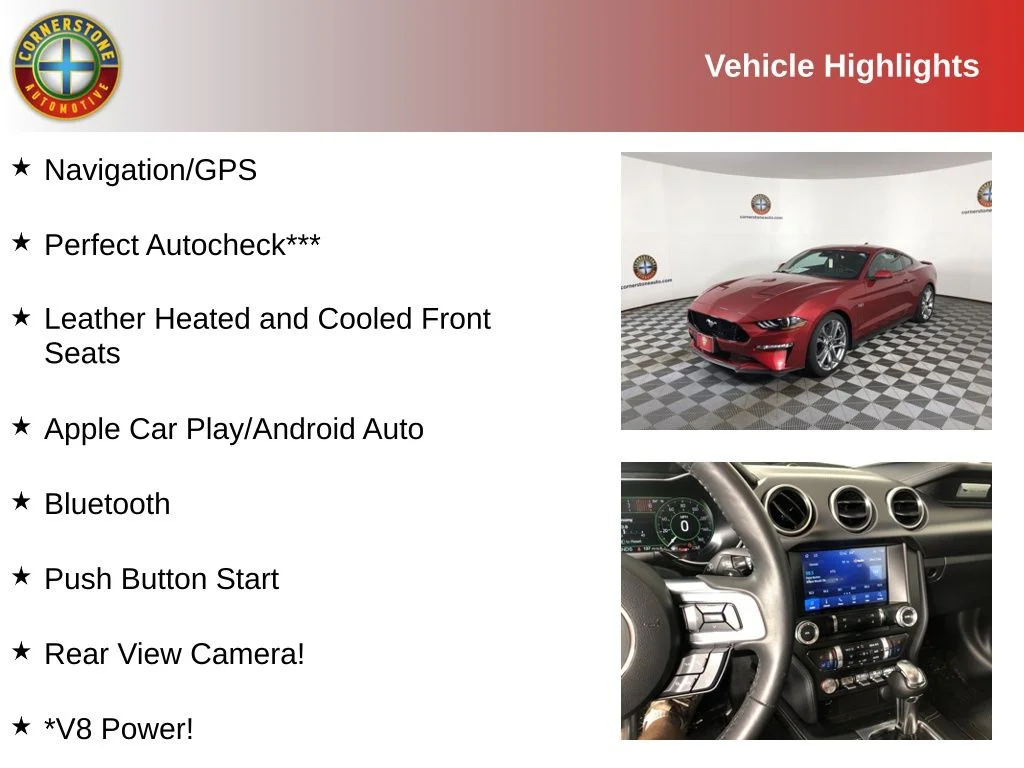 Used 2021 Ford Mustang GT Premium with VIN 1FA6P8CF7M5117495 for sale in Elk River, Minnesota
