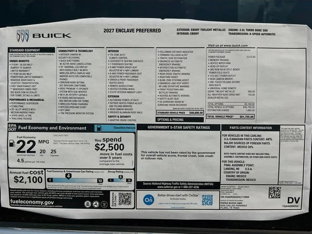 2027 Buick Enclave Preferred - Photo 21